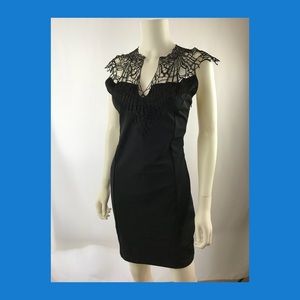 Charlotte Russe black party dress Lace size M (A13